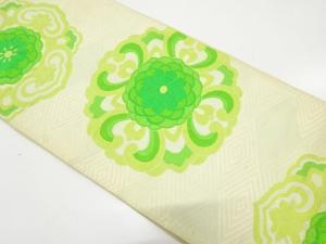 アンティーク　華紋に菊模様織り出し袋帯（材料）